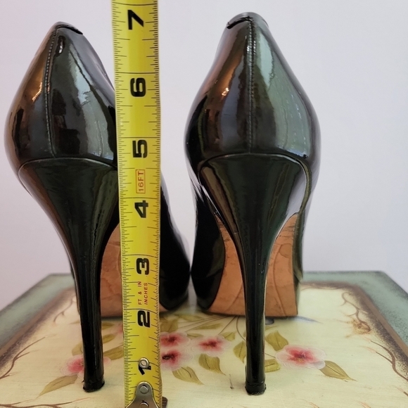 Joan & David Patent Leather Stiletto Platform Pump Size 7 - Picture 5 of 8